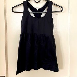 Small workout shirt with built in bra